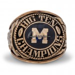 1973 Michigan Wolverines Big 10 Championship Ring/Pendant(Premium)